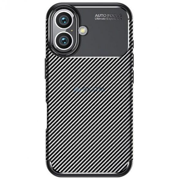 Carcasă Beline Carbon Armor pentru iPhone 16 Plus - negru