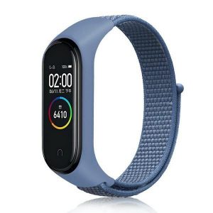 Beline pasek Mi Band 7/6/5/4/3 NylonLoop niebieski/albastru