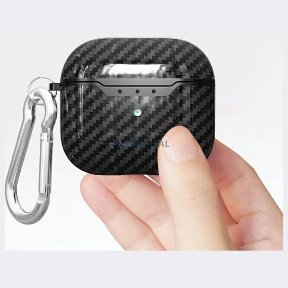 Beline Carbon Cover caz AirPods 4 - negru