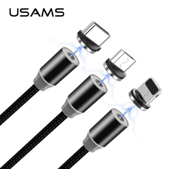 Adaptor USAMS magnetyczny USB-C în vrac srebrny/argintiu SJ159USBTA (US-SJ159)