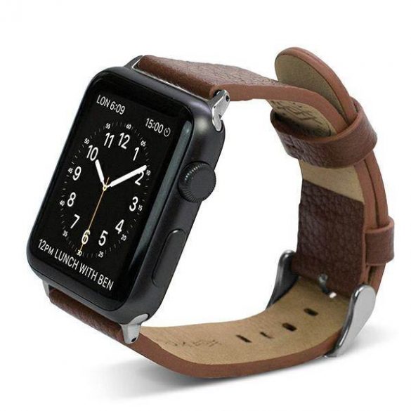 Pasek X-Doria Lux Apple Watch 42/45mm brązowy/maro 23819