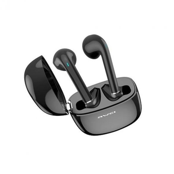 AWEI Căști Bluetooth 5.0 T28 TWS + docking station negru/negru