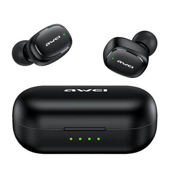 AWEI Căști Bluetooth 5.1 T13 Pro TWS + docking negru/negru