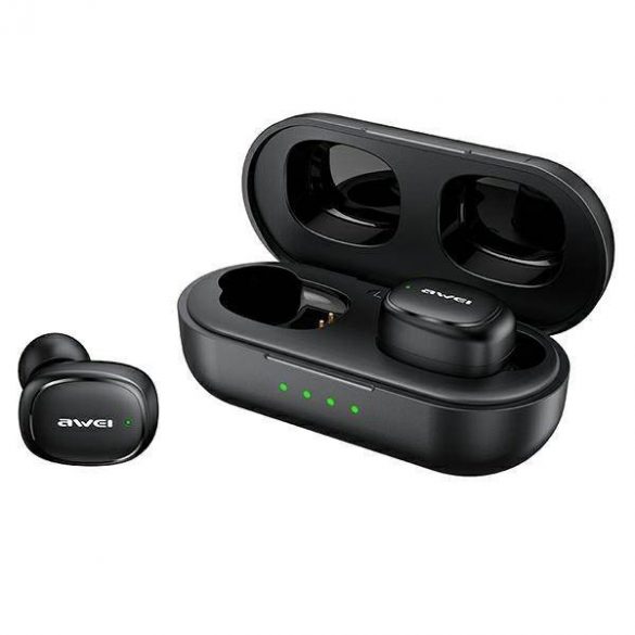 AWEI Căști Bluetooth 5.1 T13 Pro TWS + docking negru/negru