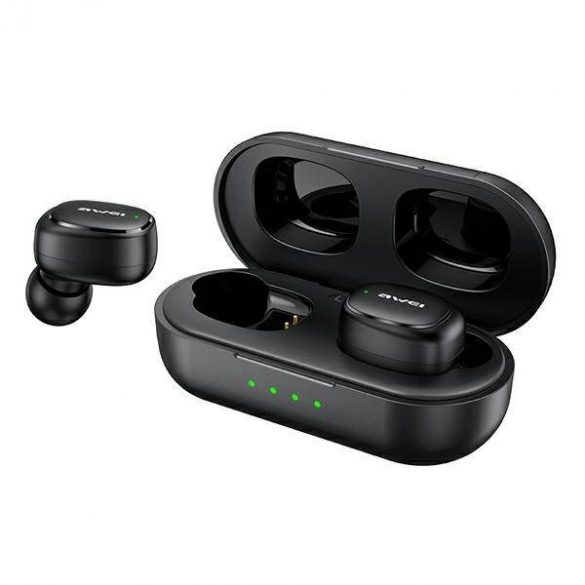 AWEI Căști Bluetooth 5.1 T13 Pro TWS + docking negru/negru