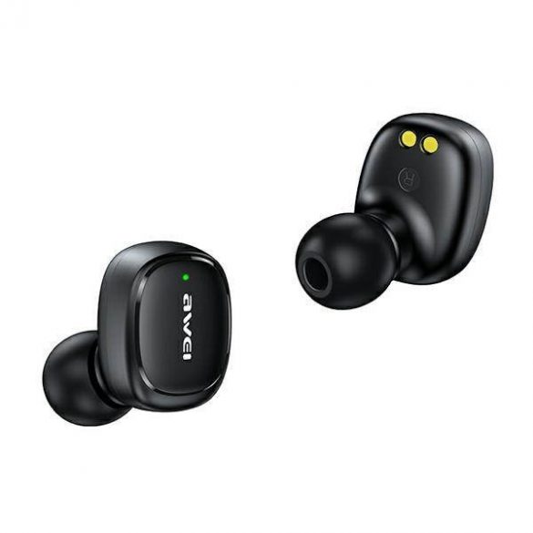 AWEI Căști Bluetooth 5.1 T13 Pro TWS + docking negru/negru