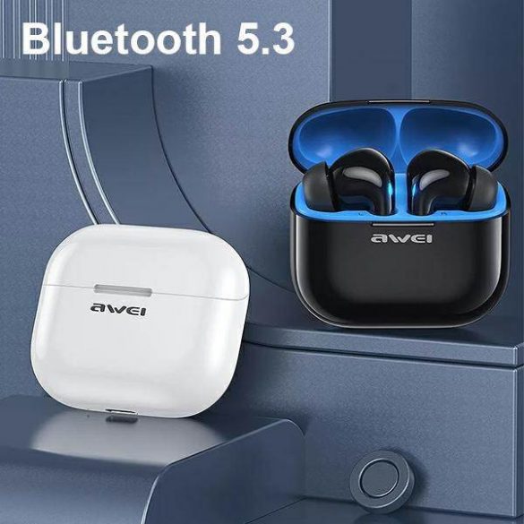 AWEI słuchawki Bluetooth 5.3 T1 Pro + stacja dokująca czarny/black