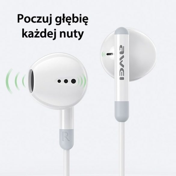 AWEI PC-6T USB-C căști stereo negru/negru