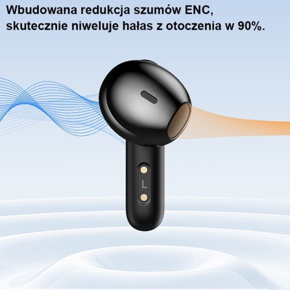 AWEI słuchawki Bluetooth 5.3 T66 TWS + stacja dokująca czarny/black