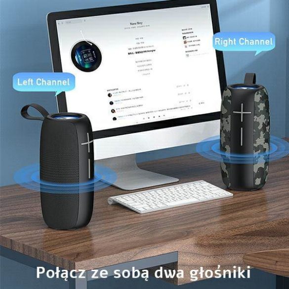 AWEI głośnik Bluetooth Y370 20W czarny/negru