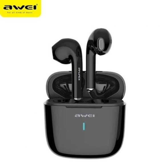 AWEI Bluetooth 5.0 T26 Căști TWS + docking negru/negru