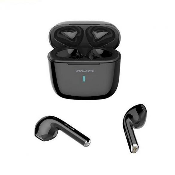 AWEI Bluetooth 5.0 T26 Căști TWS + docking negru/negru