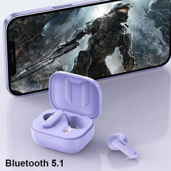 Căști AWEI Bluetooth 5.1 T36 TWS + docking station verde/verde