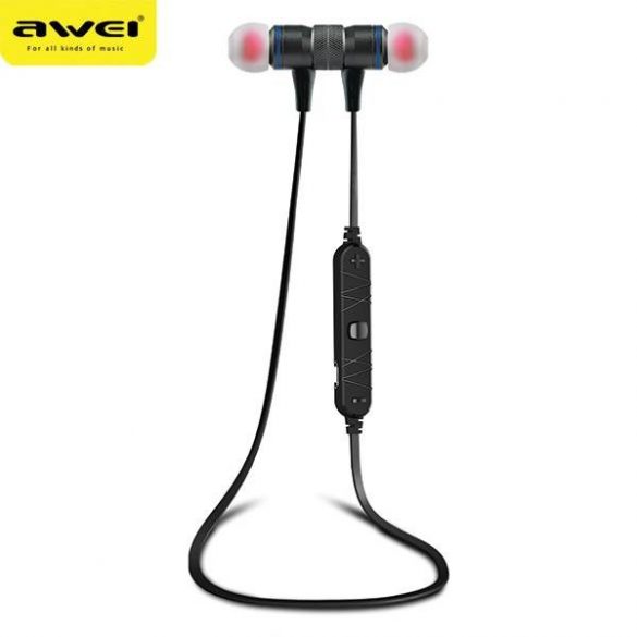 Căști sport AWEI Bluetooth A920BL negru/negru magnetic