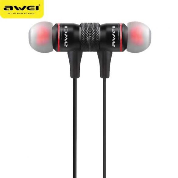 Căști sport AWEI Bluetooth A920BL negru/negru magnetic