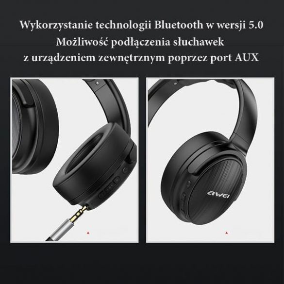 AWEI Căști in-ear Bluetooth A780BL negru/negru