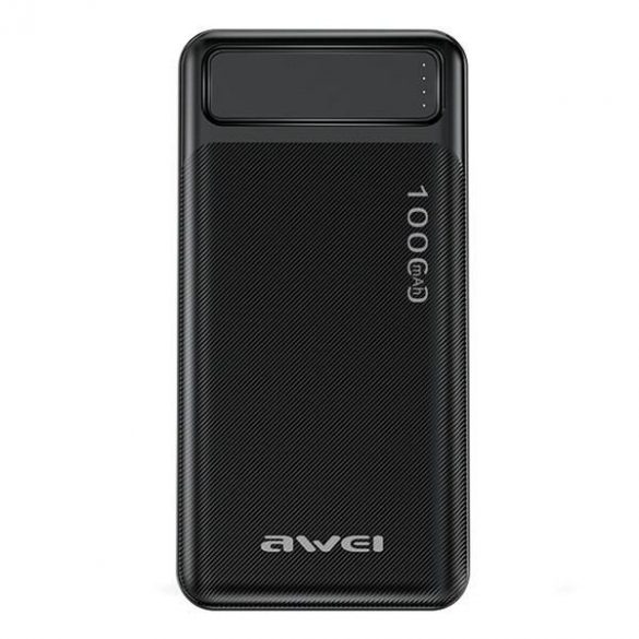 AWEI PowerBank P5K 10000mAh 2.1A negru/negru 2xUSB