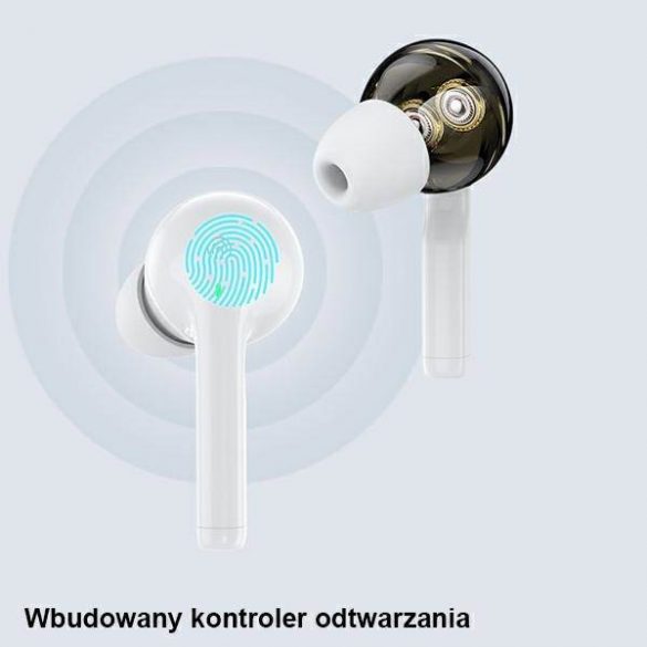 AWEI słuchawki sportowe Bluetooth T12 TWS białe/alb