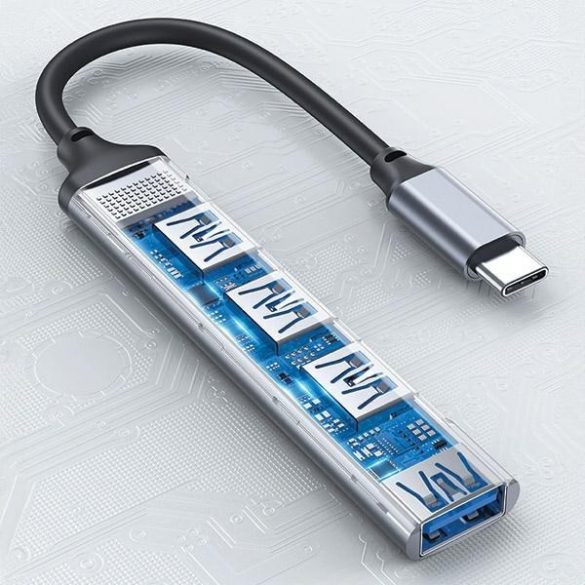 AWEI HUB CL-150T 4xUSB-A czarny/negru