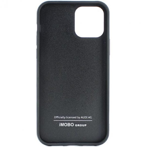 Audi Carbon Fiber iPhone 12/12 Pro 6.1 negru / negru hard Husă AU-TPUPCIP12P-R8/D2-BK"