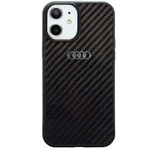 Audi Carbon Fiber iPhone 11 / Xr 6.1 negru / negru hard Husă AU-TPUPCIP11-R8/D2-BK"