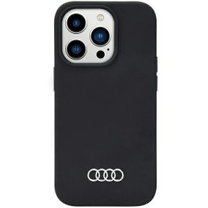 Husă din silicon Audi iPhone 14 Pro 6.1 husă rigidă neagră/czarny AU-LSRIP14P-Q3/D1-BK"