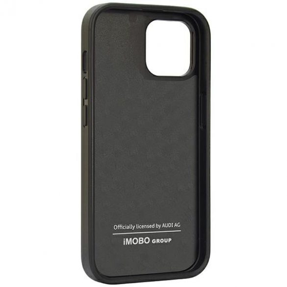 Audi Carbon Fiber Stripe iPhone 14 / 15 / 13 6.1 "negru / negru hard Husă AUS-TPUPCIP14-R8/D1-BK