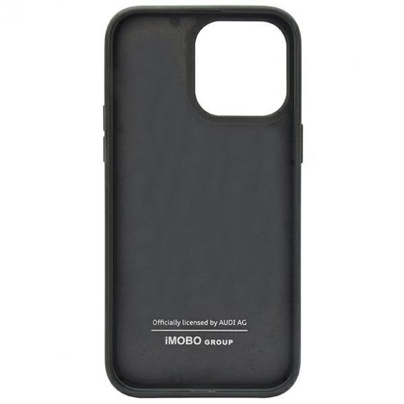 Audi Carbon Fiber Stripe iPhone 14 Pro 6.1 negru / negru hard Husă AUS-TPUPCIP14P-R8/D1-BK"