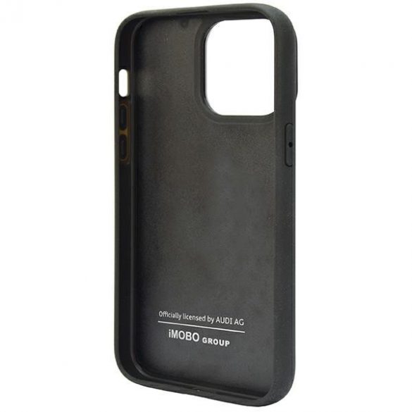 Husă rigidă Audi Carbon Fiber Stripe iPhone 14 Pro Max 6.7 czarny/negru AUS-TPUPCIP14PM-R8/D1-BK"