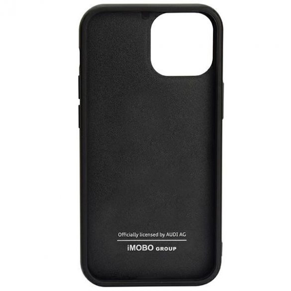 Audi Carbon Fiber Stripe iPhone 13 Pro / 13 6.1 negru / negru hard Husă AUS-TPUPCIP13P-R8/D1-BK"