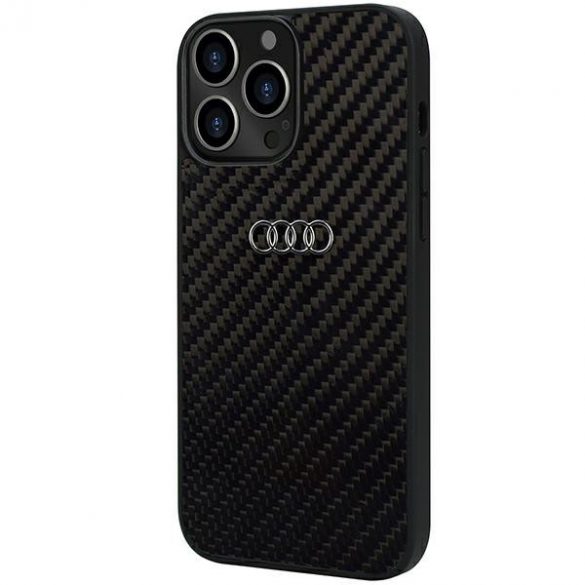 Carcasă rigidă Audi Carbon Fiber iPhone 13 Pro Max 6.7 czarny/negru AU-TPUPCIP13PM-R8/D2-BK"