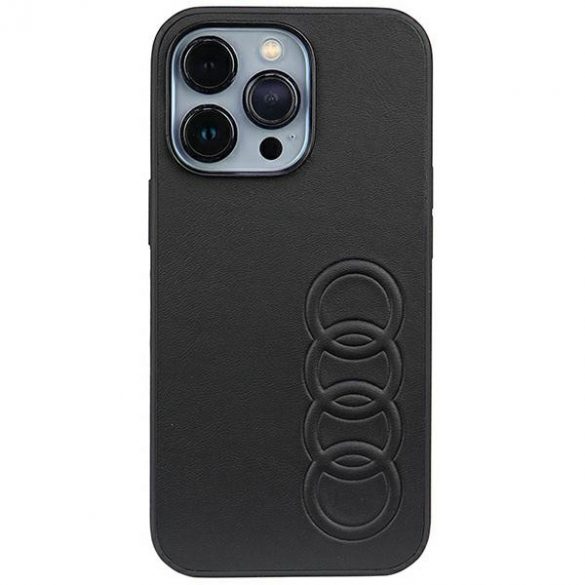 Audi piele sintetică iPhone 13 Pro / 13 6.1 negru / negru hard Husă AU-TPUPCIP13P-TT/D1-BK"