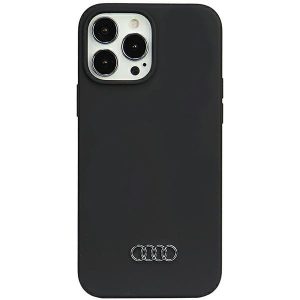 Husă din silicon Audi pentru iPhone 13 Pro Max 6.7 husă rigidă neagră/czarny AU-LSRIP13PM-Q3/D1-BK"