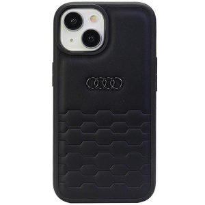 Audi GT piele sintetică iPhone 15 Plus / 14 Plus 6.7" negru / negru hard Husă AU-TPUPCIP15M-GT/D2-BK