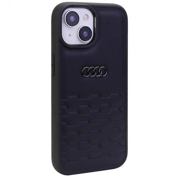 Audi GT piele sintetică iPhone 15 Plus / 14 Plus 6.7" negru / negru hard Husă AU-TPUPCIP15M-GT/D2-BK