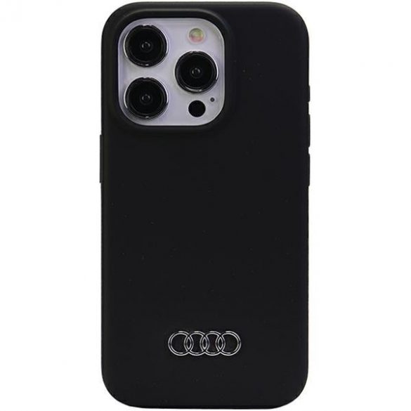 Husă din silicon Audi iPhone 15 Pro Max 6.7 carcasă rigidă neagră AU-LSRIP15PM-Q3/D1-BK"