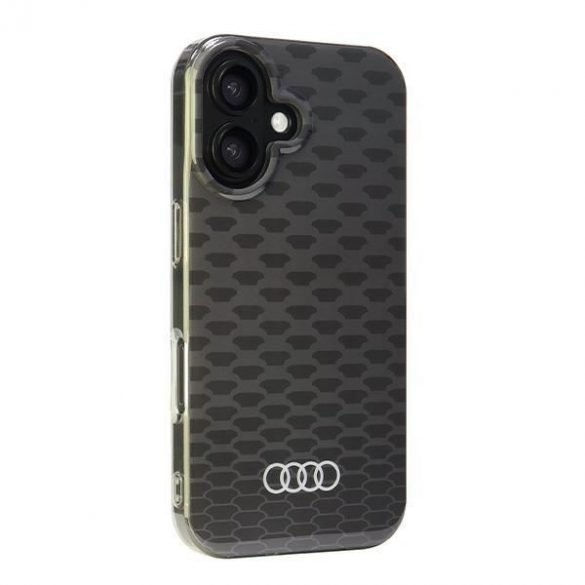 Audi AU-IMLMIP16-Q5/D3-BK IML Stitching Pattern MagSafe carcasă tare pentru iPhone 16 - negru