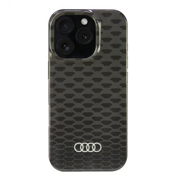 Audi AU-IMLMIP16P-Q5/D3-BK Carcasă MagSafe IML Stitching Pattern pentru iPhone 16 Pro - negru