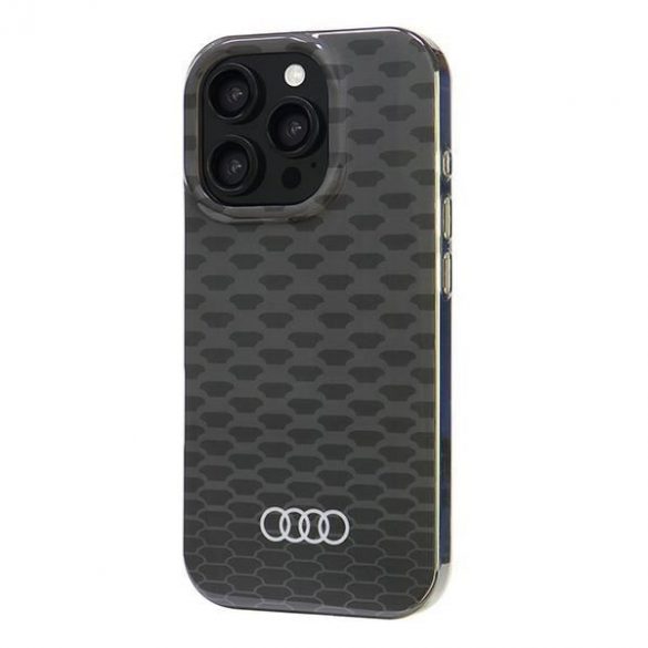 Audi AU-IMLMIP16P-Q5/D3-BK Carcasă MagSafe IML Stitching Pattern pentru iPhone 16 Pro - negru