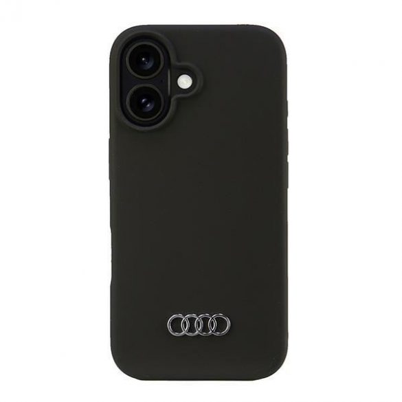 Audi AU-LSRIP16-Q3/D1-BK Carcasă tare din silicon pentru iPhone 16 - negru