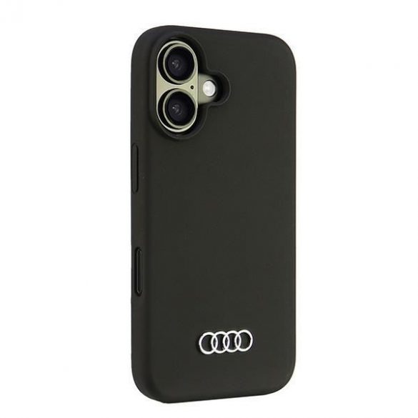 Audi AU-LSRIP16-Q3/D1-BK Carcasă tare din silicon pentru iPhone 16 - negru