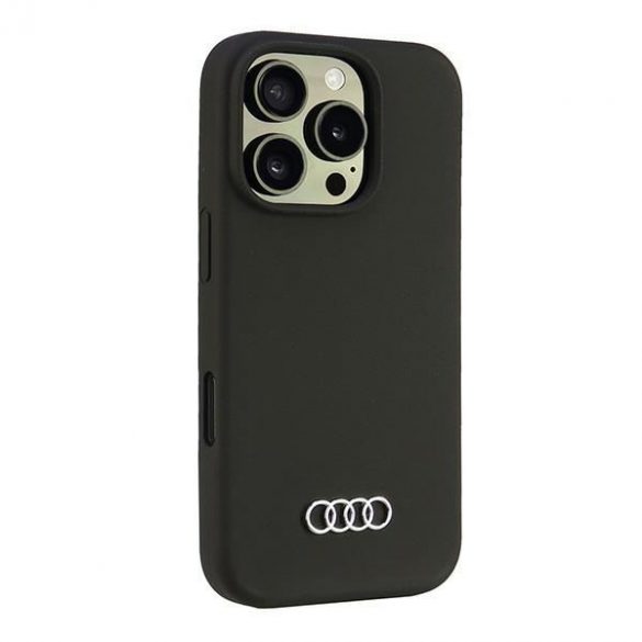 Audi AU-LSRIP16P-Q3/D1-BK Carcasă tare din silicon pentru iPhone 16 Pro - negru