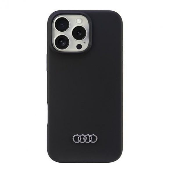 Audi AU-LSRIP16PM-Q3/D1-BK Carcasă tare din silicon pentru iPhone 16 Pro Max - negru