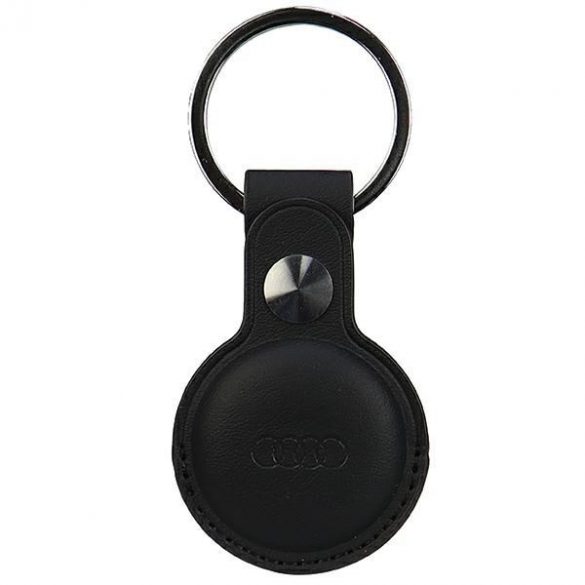 Audi etui piele sintetică AirTag czarny/negru AU-ATKR-Q3/D1-BK