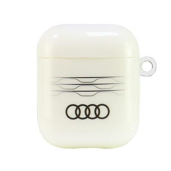 Audi AU-IMLAP-A6/D3-WE IML Geometric Pattern carcasă AirPods 1 - alb