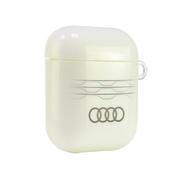 Audi AU-IMLAP-A6/D3-WE IML Geometric Pattern carcasă AirPods 1 - alb