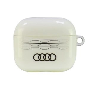 Audi AU-IMLAP3-A6/D3-WE IML Geometric Pattern carcasă AirPods 3 - alb