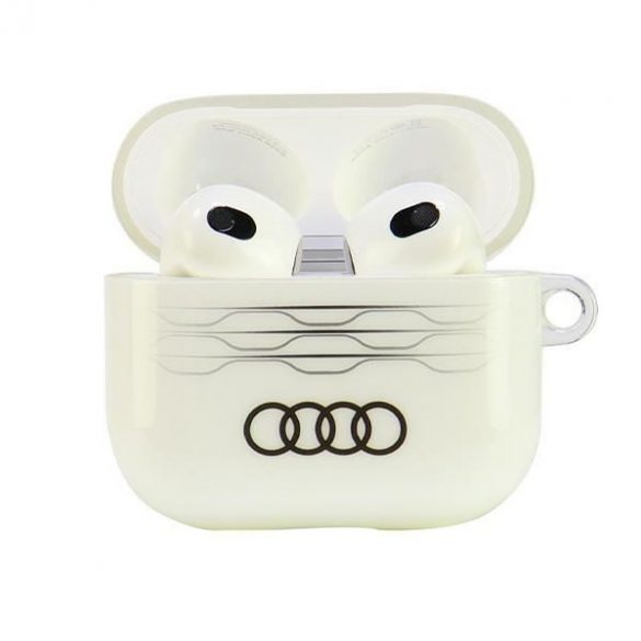 Audi AU-IMLAP3-A6/D3-WE IML Geometric Pattern carcasă AirPods 3 - alb