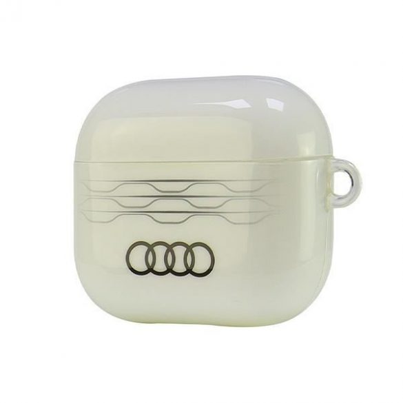 Audi AU-IMLAP3-A6/D3-WE IML Geometric Pattern carcasă AirPods 3 - alb