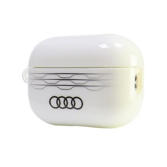 Audi AU-IMLAPP2-A6/D3-WE IML Geometric Pattern carcasă AirPods Pro 2 - alb